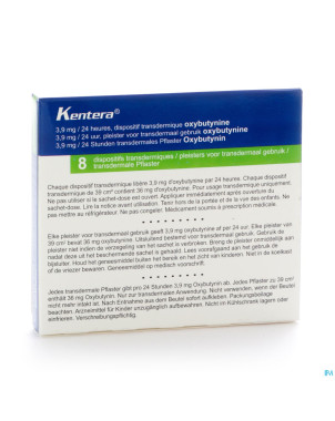 Kentera 8 dispositif transderm 3,9 mg/24 h