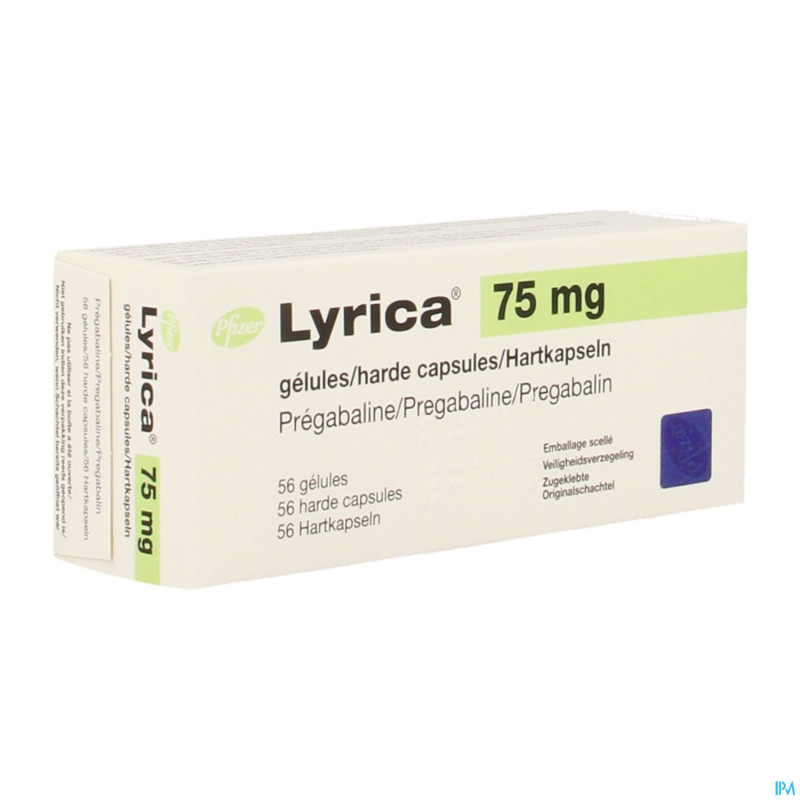 Lyrica  75mg caps durs  56 x  75mg