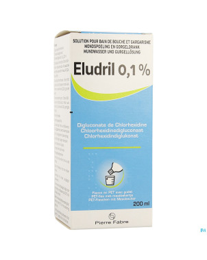 Eludril 0,1% sol bain bouche+gargar+doseur 200ml
