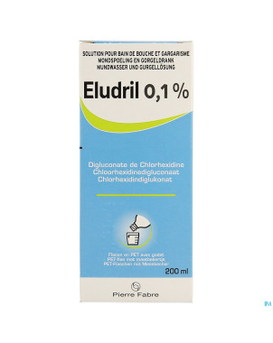 Eludril 0,1% sol bain bouche+gargar+doseur 200ml