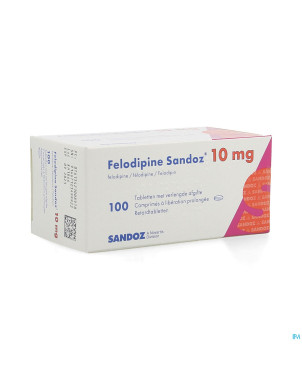 Felodipine sandoz comp retard 100 x 10 mg