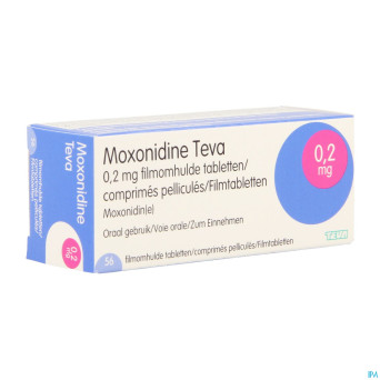 Moxonidine teva comp 56 x 0,2 mg