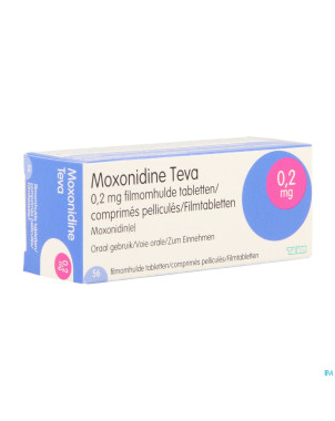 Moxonidine teva comp 56 x 0,2 mg