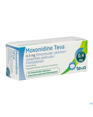 Moxonidine teva comp 56 x 0,4 mg