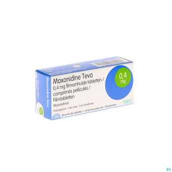 Moxonidine teva comp 56 x 0,4 mg