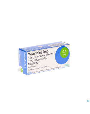 Moxonidine teva comp 56 x 0,4 mg