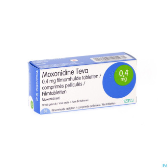 Moxonidine teva comp 56 x 0,4 mg
