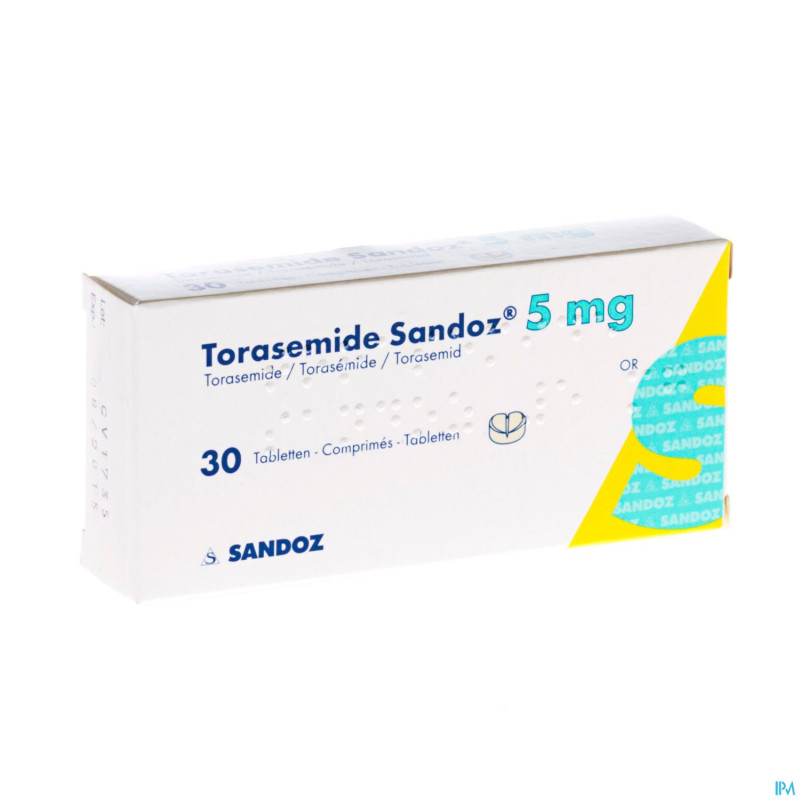 Torasemide sandoz comp  30 x  5 mg