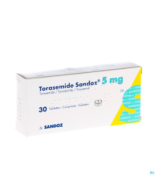 Torasemide sandoz comp  30 x  5 mg