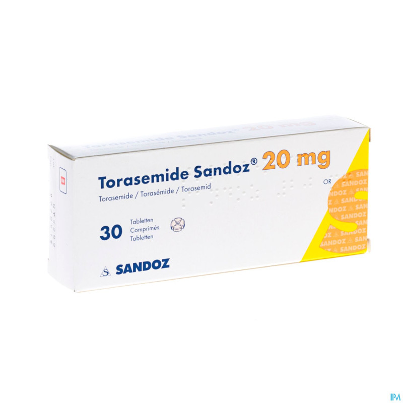 Torasemide sandoz comp  30 x 20 mg