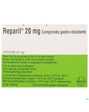 Reparil comp gastroresist  100 x 20 mg
