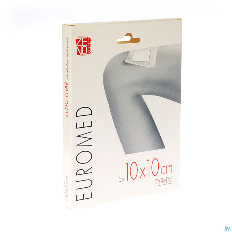 Euromed 10x10cm 5 pansement d'ile steril