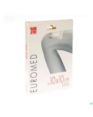 Euromed 10x10cm 5 pansement d'ile steril