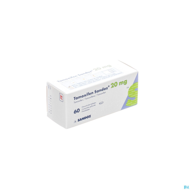 Tamoxifen sandoz comp 60 x 20 mg