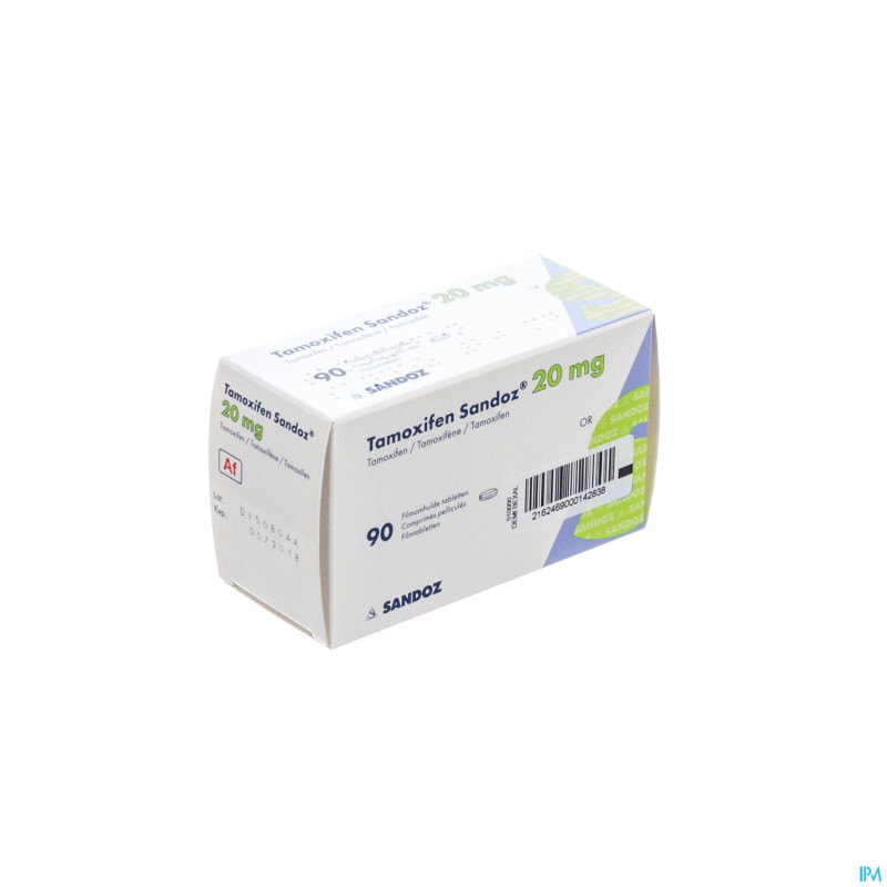 Tamoxifen sandoz comp 90 x 20 mg