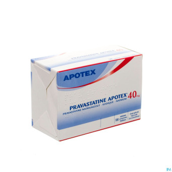 Pravastatine apotex comp 98 x 40 mg