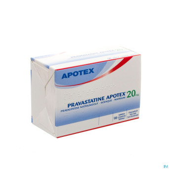 Pravastatine apotex comp 98 x 20 mg