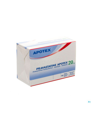 Pravastatine apotex comp 98 x 20 mg