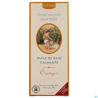 Euphia baby huile bain calmante orange douce 150ml