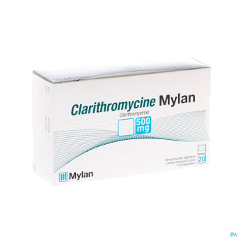 Clarithromycine viatris 500mg comp pell 20