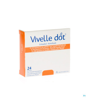 Vivelle dot 25,0 ug pleisters 24 x 25,0 ug