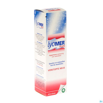 Lyomer plus sol hypert. eau de mer ster spray 40ml