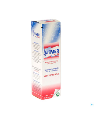 Lyomer plus sol hypert. eau de mer ster spray 40ml