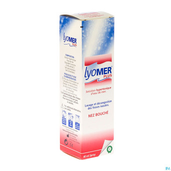Lyomer plus sol hypert. eau de mer ster spray 40ml