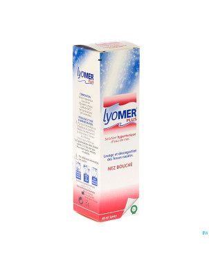 Lyomer plus sol hypert. eau de mer ster spray 40ml