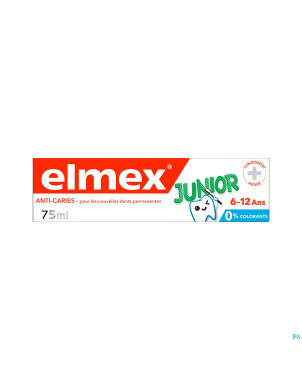 Elmex junior dentifrice 6-12ans 75ml