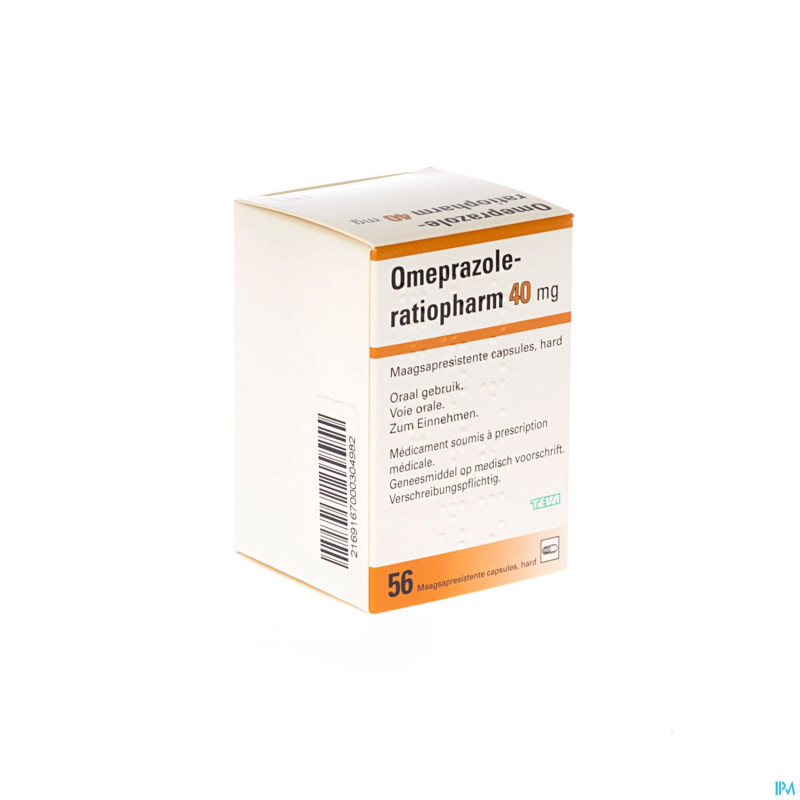 Omeprazole ratiopharm caps 56 x 40 mg
