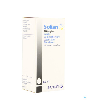 Solian sol per os fl 60 ml 100 mg/ml