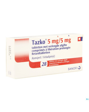 Tazko 5,0/5,0 mg liberat prol comp 28 x 5,0 mg