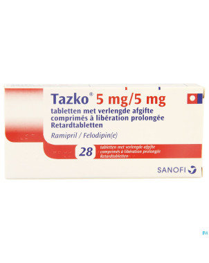 Tazko 5,0/5,0 mg liberat prol comp 28 x 5,0 mg