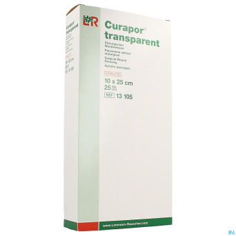 Curapor transparent steril    10cmx25cm  25 13105