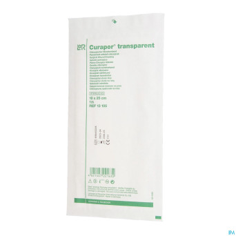 Curapor transparent steril    10cmx25cm  25 13105