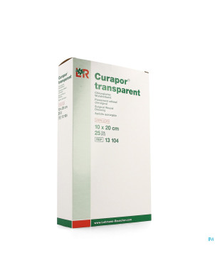 Curapor transparent steril    10cmx20cm  25 13104