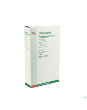 Curapor transparent steril    10cmx20cm  25 13104