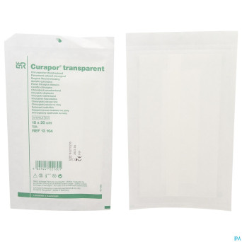 Curapor transparent steril    10cmx20cm  25 13104