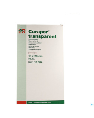Curapor transparent steril    10cmx20cm  25 13104