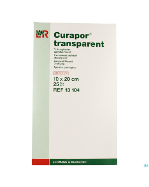 Curapor transparent steril    10cmx20cm  25 13104