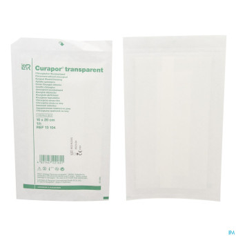 Curapor transparent steril    10cmx20cm  25 13104