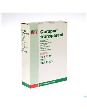 Curapor transparent steril    10cmx15cm  25 13103