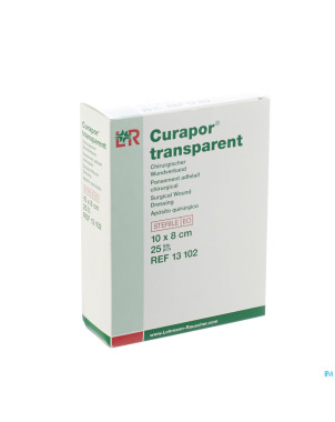Curapor transparent steril    10cmx 8cm  25 13102