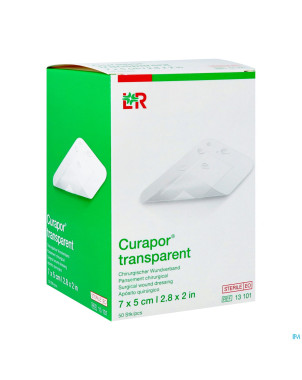 Curapor transparent steril    7cmx 5cm  50 13101