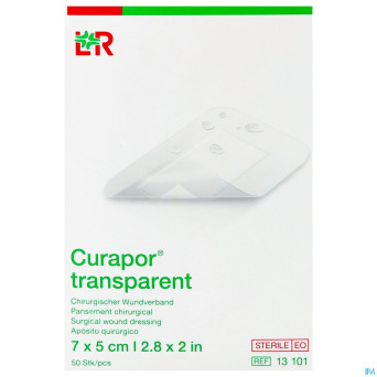 Curapor transparent steril    7cmx 5cm  50 13101
