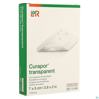 Curapor transparent steril    7cmx 5cm   5 13099