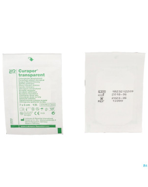 Curapor transparent steril    7cmx 5cm   5 13099