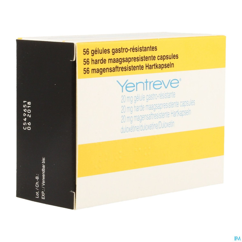 Yentreve caps 56 x 20 mg