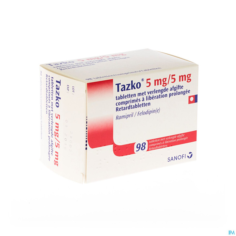 Tazko 5,0/5,0 mg liberat prolon comp 98 x 5